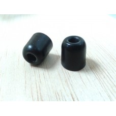 Black Supersoft Foam Rubber Ear Tips - LARGE size  - (PAIR)